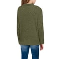 thumbnail image 2 of Sherrylily Girl Fuzzy Warm Sweater Crew Neck Chunky Side Slit Jumper Pullover Outwear, 2 of 3