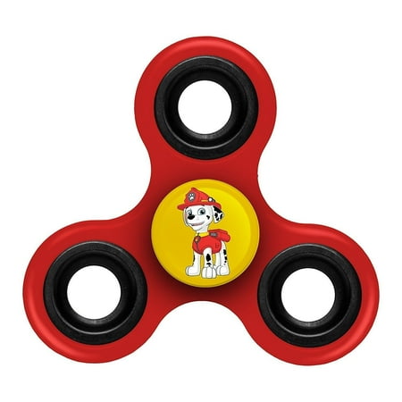 Paw Patrol Marshall Tri Fidget Spinner Stress & Anxiety Reducer Hand Spinner - Fidget Spinner Paw Patrol Marshall