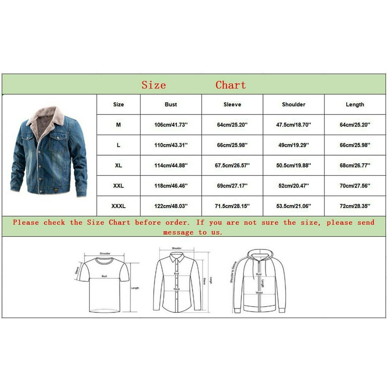  WENKOMG1 Mens Denim Jacket Slim Fit Button Down Jeans Jacket  Long Sleeve Spring Fall Casual Outerwear Workwear Jacket,Rain Jacket Heated  Thermal Jacket Varsity Jacket Puffer Jacket(Army Green,Medium) : Sports &  Outdoors