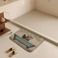 thumbnail image 5 of 20x32 inches Rustic Bathroom Rug - Otter Wash Your Paws - Cute Design, Non-Slip Backing, Perfect for Cozy Home Decor, Bathroom, Kitchen, Easy to Maintain, Soft Material, 5 of 8