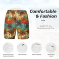 thumbnail image 3 of Balery Colorful Hawaii Palms Mens Swim Trunks Swim Shorts for Men Quick Dry Inseam Beach Shorts with Compression Liner Pocket-Small, 3 of 9