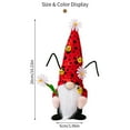 thumbnail image 2 of Muñeco de gnomo navideño, adornos de muñeco sin rostro navideño, figuras enanas, muñeco de gnomo de peluche para decoración de fiestas en el hogar, 10,23 x 1,96 pulgadas, 2 of 8