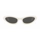 thumbnail image 2 of Miu Miu MU 09YS White/Dark Grey (1425/S0) Sunglasses, 2 of 4