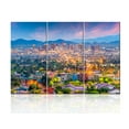 thumbnail image 1 of TISHIRON 3PCS Framed Canvas Wall Art Set,60"x40" Phoenix City at Sunset Canvas Art Decor, 1 of 7