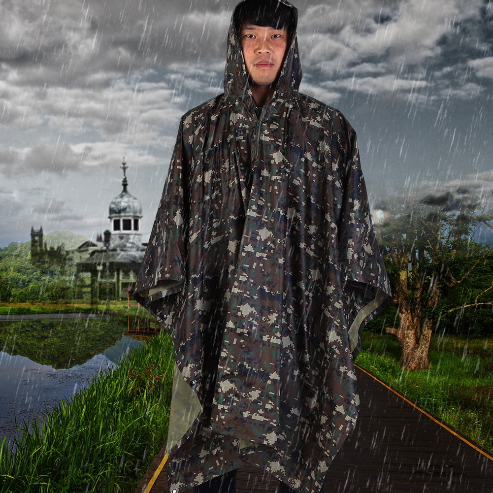 Imperméable Camouflage, Militaire Imperméable Armée à Capuchon