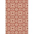 thumbnail image 2 of Aspen Brands RUG2R23 2 x 3 ft. Quad European Design Rug - Red & White, 2 of 2