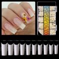 thumbnail image 4 of 500 Pcs Moules d'Extension d'Ongles DIY Réutilisables Faux Ongles Gel Moules pour Femmes, 4 of 10