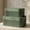 Sage, variant on Decorative Storage Boxes with Lids - Set of 2 Fluted Photo Organizer Bins | Beautiful Home Bookshelf Decor to Safely Store Documents, Memory Box Items and Other Keepsakes in Style