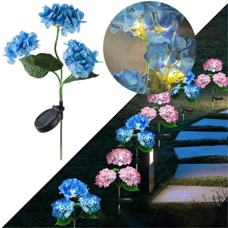 

Yangneng Hydrangea Flower Flower Ground Insertion Outdoor Garden Decoration Lamp Villa Courtyard