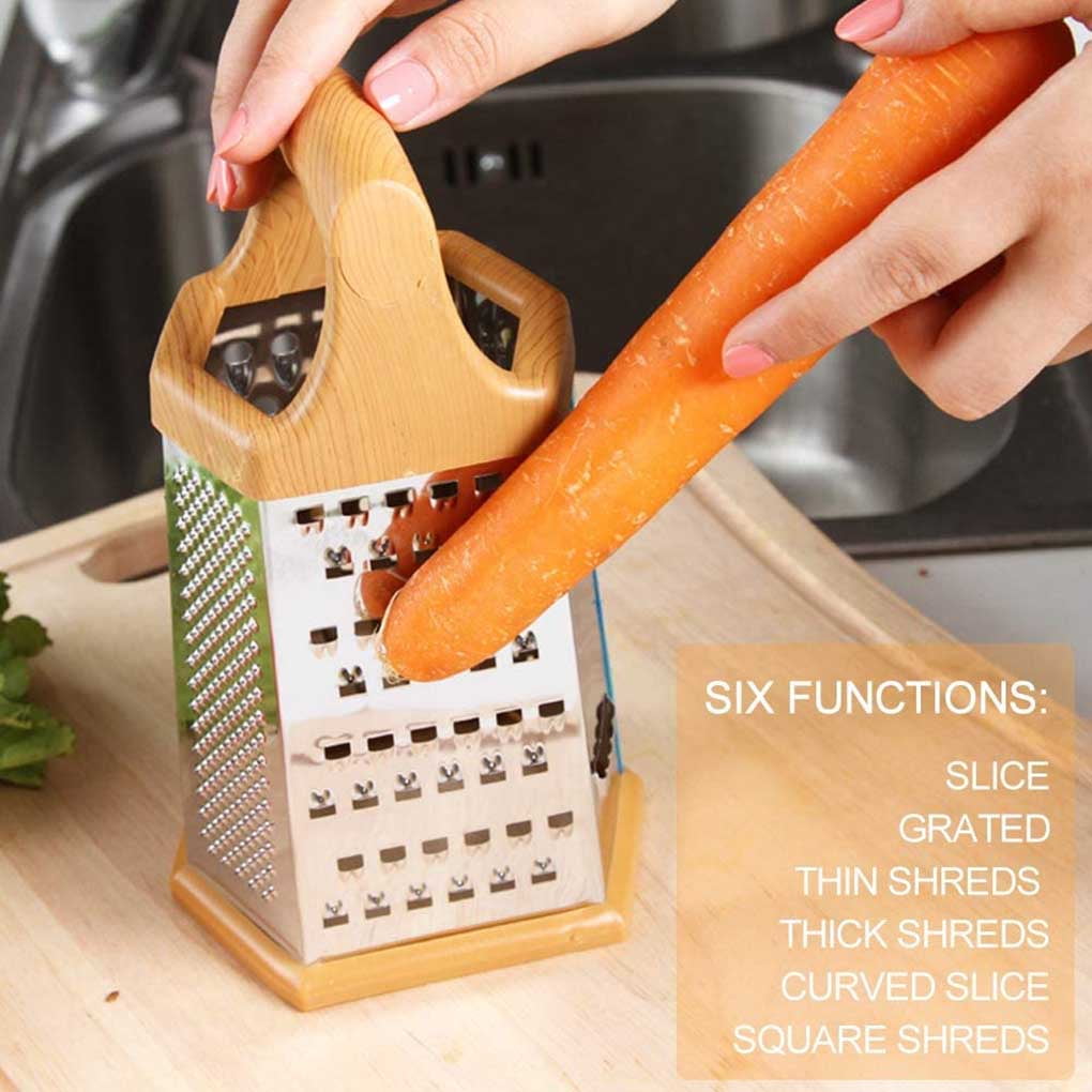 Stainless Steel Cheese Grater Multi Drum Rotary Butter Slicer Kitchen Tool RE8 