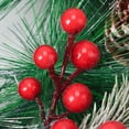 thumbnail image 5 of Luxtrada 12.6 Inch Pine Artificial Christmas Wreath, Garland with Bowknot, Red Berries, Flower Gifts for Christmas Party Decor, Front Door Wreath (Flower), 5 of 10