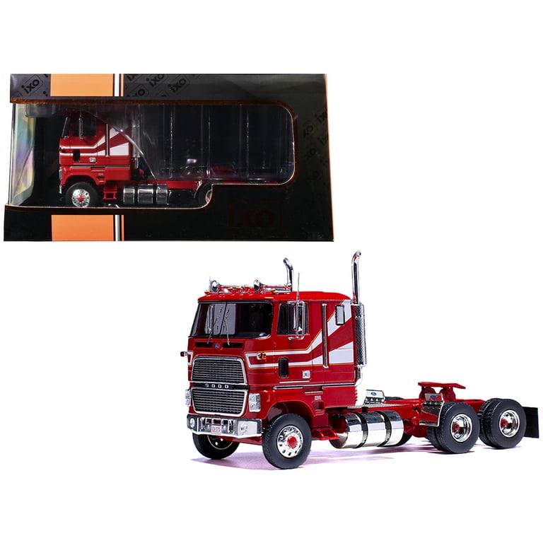 1976 Ford CL 9000 Truck Tractor Red with White Stripes 1/43