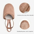 thumbnail image 3 of Stelle Girls Pirouette Lyrical Half Sole Ballet Jazz Canvas Shoes Turning Shoes Practice Dancing Shoes for Girls/Women/Boy/Men/Adult,Tan, 3 of 7