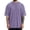 Purple, variant on Mens Oversized T Shirt Summer Fashion Casual Solid Crew Neck Drop Shoulder Elbow Sleeve Mens T-Shirts