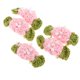 thumbnail image 5 of 5 Piezas De De Flores De Apliques Hechos Adornos en hogar Decoración De Rosado, 5 of 7