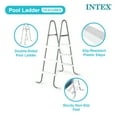 thumbnail image 4 of Open Box Intex Steel Frame Above Ground Pool Ladder 42" Height (2 Pack), 4 of 9