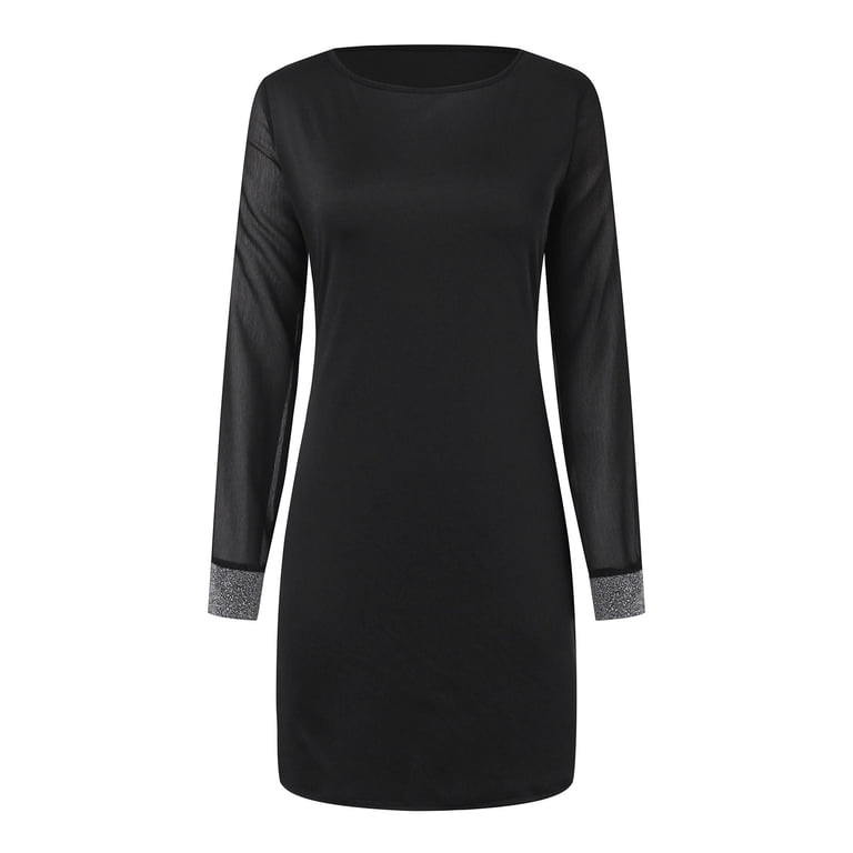 Gubotare Women Elegant Square Neck Lantern Long Sleeve Midi Ruched Bodycon Dress  Stretch Mesh Slim Party Dresses,Silver XL - Walmart.com