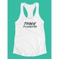 thumbnail image 3 of Think Pawsitive! Tank Women -Image by Shutterstock, Female x-Large, 3 of 4