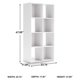 thumbnail image 3 of HOWEN 8 Cube Organizer for Storage, Fits 10.5" by 10.5" by 11" H Storage Bins, Wood, 47.05" Tall, White Finish, 3 of 5