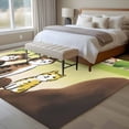 thumbnail image 5 of Cute Cats 5'x7' Area Rug, Japanese Owls Animals Country Leaves Rustic Washable Non-Slip Soft Rugs, Low-Pile Large Carpet for Living Room Bedroom Dining Room, Non-Shedding Accent Rug, 5 of 9
