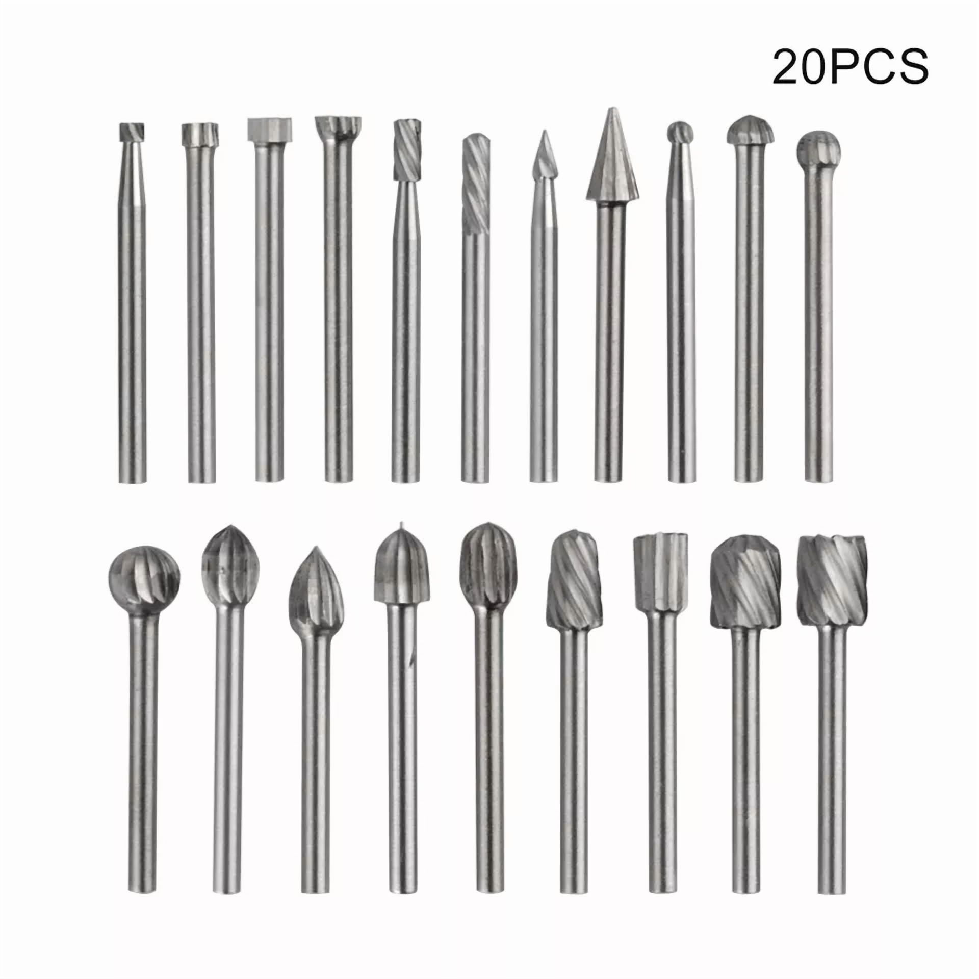 CRESTIN- 20Pcs For Dremel Diamond Burr Bits Drill Set Rotary Multi Tool Accessories Kit
