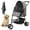 Gray, variant on Zoolike 3 Wheel Pet Stroller Cat Dog Stroller Foldable Jogging Travel Perros Carrier for Small Medium Dogs，Puppy Stroller,Black