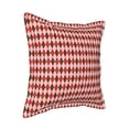 thumbnail image 2 of Bingfone Decorative Pillow Covers 16"x16" Red and Brown Squares Couch Pillow Cases Modern Farmhouse Covers for Couch Sofa Bed, 2 of 9