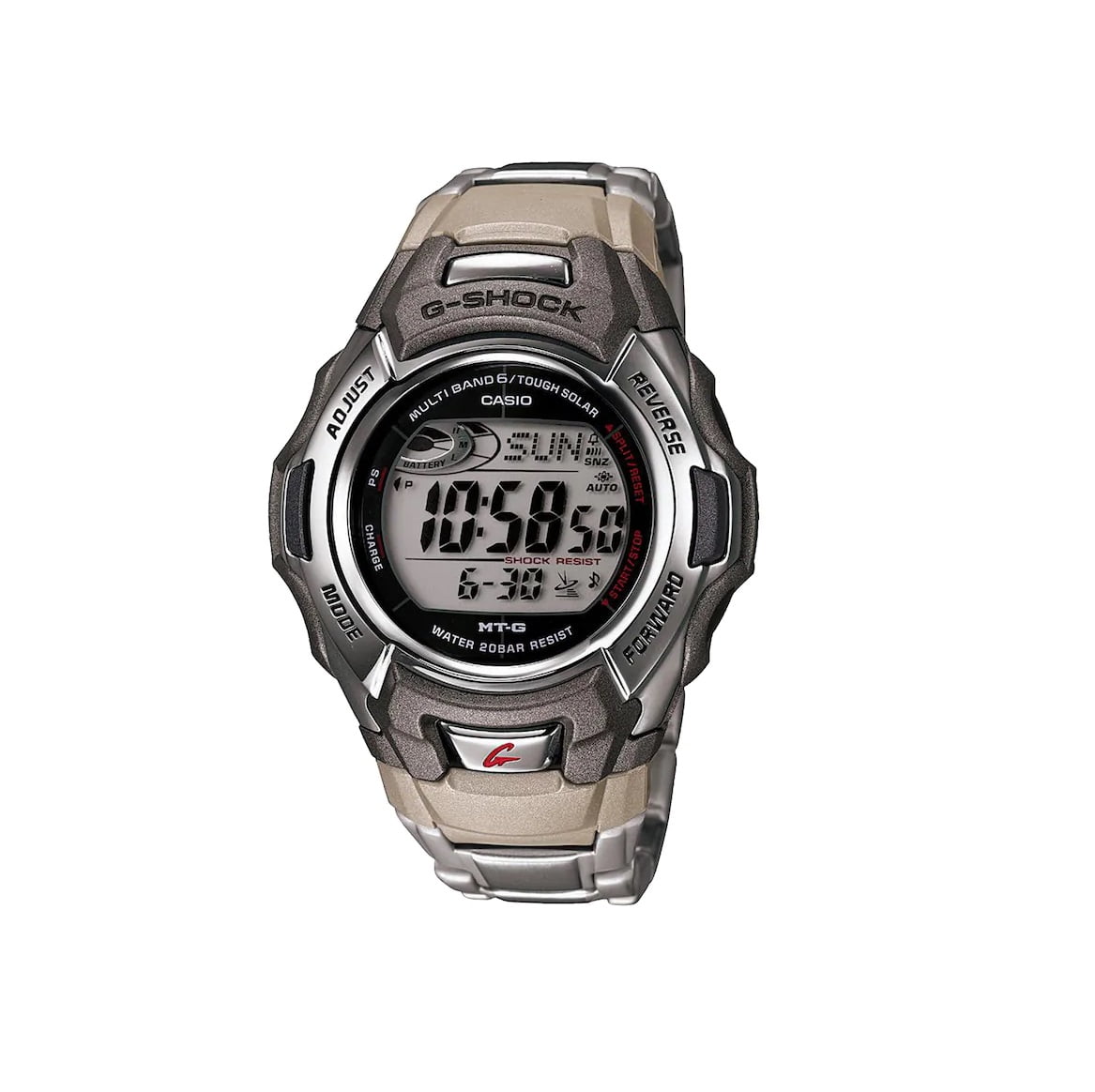 Geboorteplaats Duplicatie Vierde Casio Men's G-Shock Stainless Steel Tough Solar Atomic Digital Watch  MTGM900DA-8 - Walmart.com