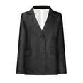 thumbnail image 5 of Jackets for Women Fashion Casual Open Front Cardigan Button Long Sleeve Small Suit Tops Simple Lightweight Blazers, 5 of 7