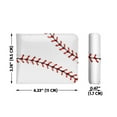 thumbnail image 4 of WIRESTER RFID Blocking Bifold Wallet for Men, Slim Leather Credit Card Holder with ID Window - Red Stitching Baseball, 4 of 6