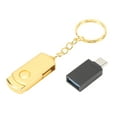 thumbnail image 4 of Unidad flash USB Velocidad de transferencia rápida Unidad USB 2.0 con adaptador USB a tipo C para tableta portátil Oro 8GB, 4 of 5