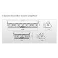 thumbnail image 2 of Pro Armor-AU51040 Sistema de barra de sonido Bluetooth con 4 altavoces, negro, 2 of 3