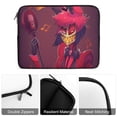 thumbnail image 5 of Radio Demon Alastor Hazbin Hotel Laptop Sleeve Laptop Case Computer Laptop Tablet Sleeve Bag Protective Shockproof Laptop Bag Briefcase Cover, 5 of 7