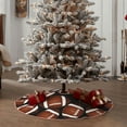 thumbnail image 6 of Kll Brown Football On Black Christmas Tree Skirt 36",Party Decorations Farmhouse For Christmas Decorations Holiday Party, 6 of 8