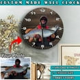 thumbnail image 2 of Personalized Photo Fishing Wooden Wall Clock, 2 of 4