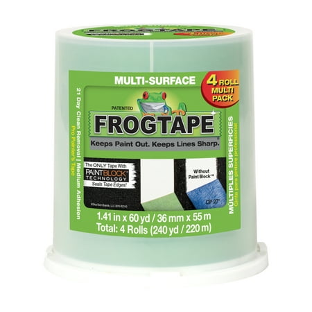 FrogTape Multi-Surface Painter's Tape - Green, 1.41 in. x 60 yd.,
