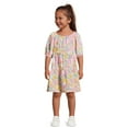 thumbnail image 2 of Wonder Nation Toddler Girl Tiered Dress, Sizes 12M-5T, 2 of 5