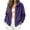 01 Purple, variant on Fewfanhot Womens Fall Outfits Zip Up Long Sleeve Winter Fall Outerwear Fleece Warm Coat Top