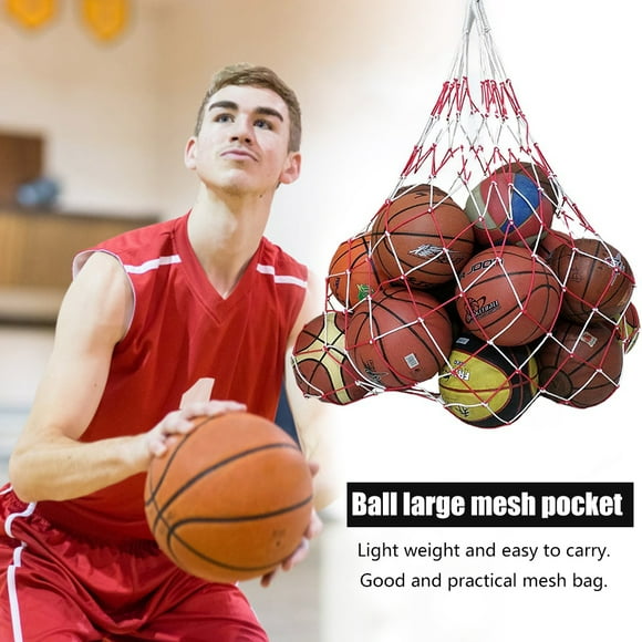 Peggybuy Sports Ball Volleyball Basketball Football Soccer Net Bags Portable Equipment