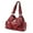 Burgundy, variant on PU Shoulder Bag for Woman Retro Handbag Motorcycle Bag Crossbody Bag