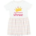 thumbnail image 3 of Inktastic 3rd Birthday Princess I'm Three Girls Toddler Dress, 3 of 5