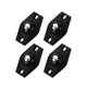 thumbnail image 1 of 4 rodillos de polea de ruedas adhesivas para caja de ruedas de cubo de basura de gabinete (negro) Likrtyny Para estrenar, 1 of 7