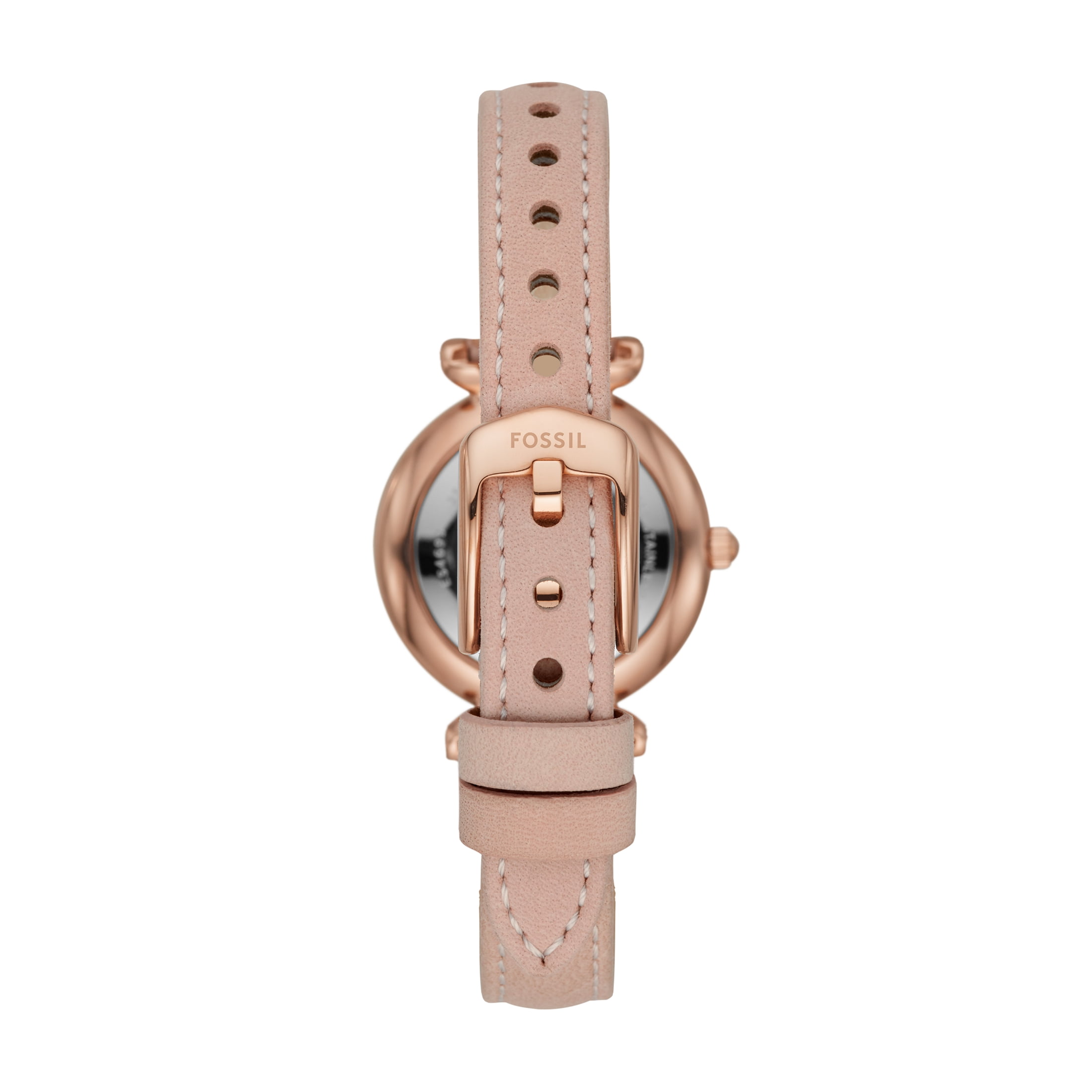 Fossil Women's Carlie Mini Three-Hand, Rose Gold-Tone