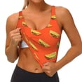 thumbnail image 3 of Balery tortilla tacos Sujetadores deportivos con espalda cruzada para mujer, acolchados, sin costuras, de alto impacto, ideales para yoga, gimnasio, entrenamiento y fitness.-Small, 3 of 8