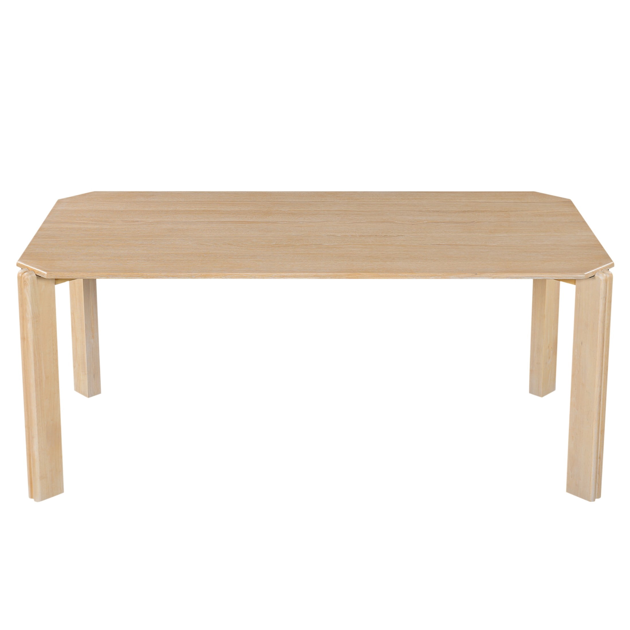 Christopher Knight Home 71" Mid-Century Modern Rectangular Dining Table for 4-6, Solid Wood, Natural