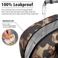 thumbnail image 5 of Insulated Lunch Bag for Women, Floral Print Oxford Fabric Lunch Box, Leakproof Thermal Cooler Tote for Work, School & Picnic, Camo, Camouflage Print, 5 of 5