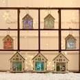 thumbnail image 4 of RV Adornos navideños Casa de madera resplandeciente de Navidad Decoración del árbol de Navidad (ciervo) brillar Electrónica, 4 of 5