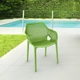 thumbnail image 2 of Compamia Air XL Outdoor Patio Dining Arm Chair in Tropical Green, 2 of 6