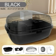 Hamster Cage & Guinea Pig Cages,Transparent Large Acrylic Cage for Small Animal Pets,Such as:Bearded Dragon,Rat,Hedgehog,Chameleon,Iguana, etc Yellow