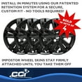 thumbnail image 5 of Coast To Coast IWCIMP446BLK 17" Gloss Painted 5 Split Spoke Wheel Cover, 5 of 5